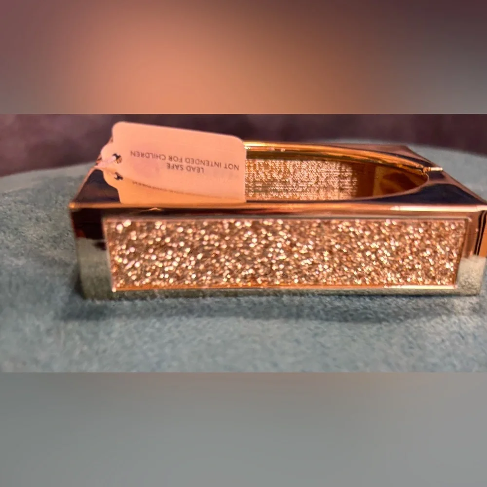 Sophisticated Gold Fashion Square Cuff Bangle